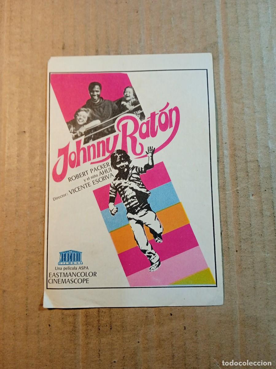 Cine: FOLLETO DE MANO SIN PUBLICIDAD JOHNNY RATON