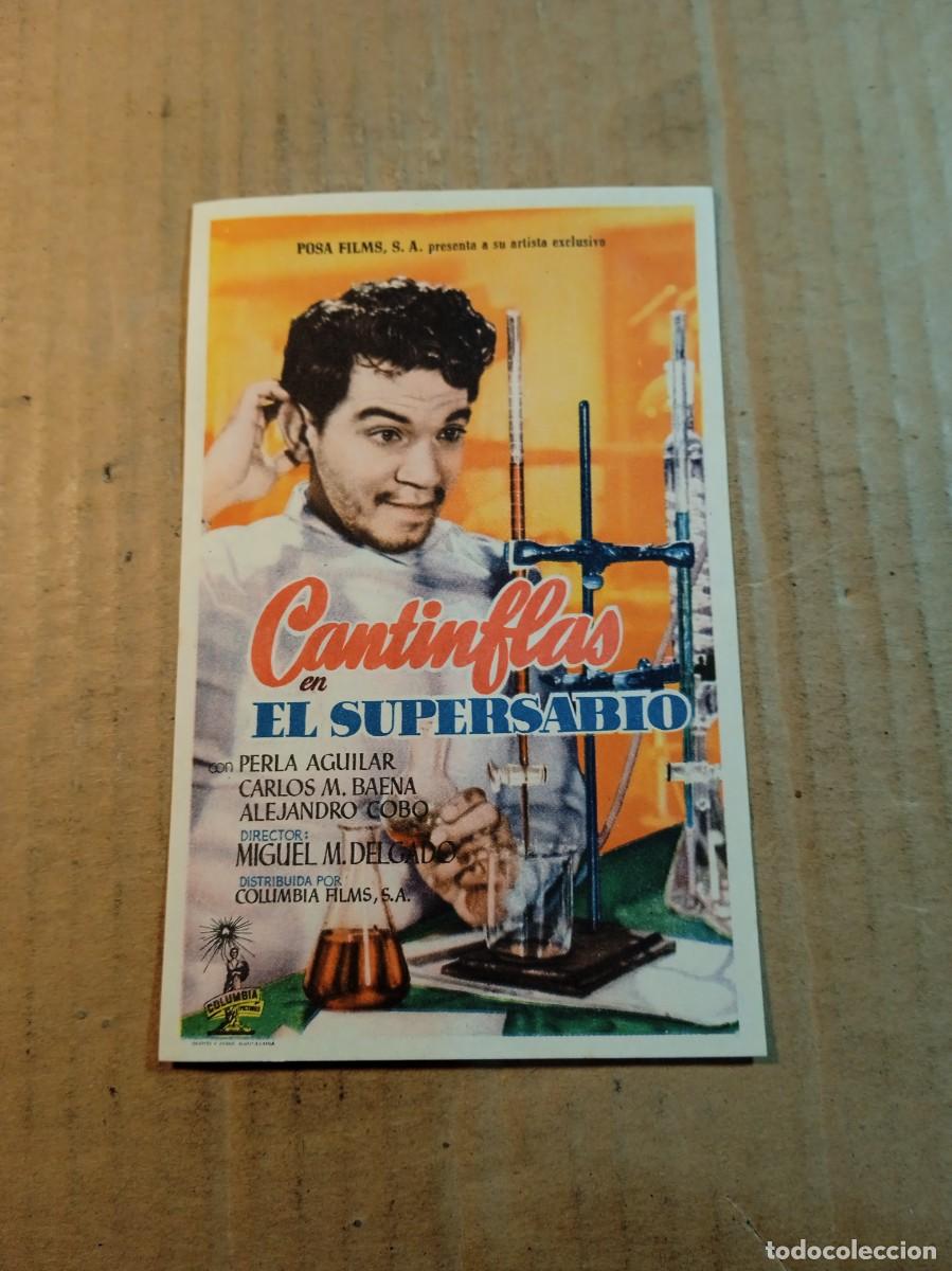 Cine: FOLLETO DE MANO SIN PUBLICIDAD CANTINFLAS EL SUPERSABIO
