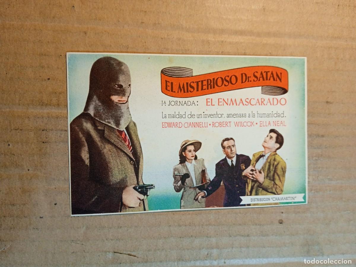 Cine: FOLLETO DE MANO SIN PUBLICIDAD EL MISTERIOSO DR. SATAN