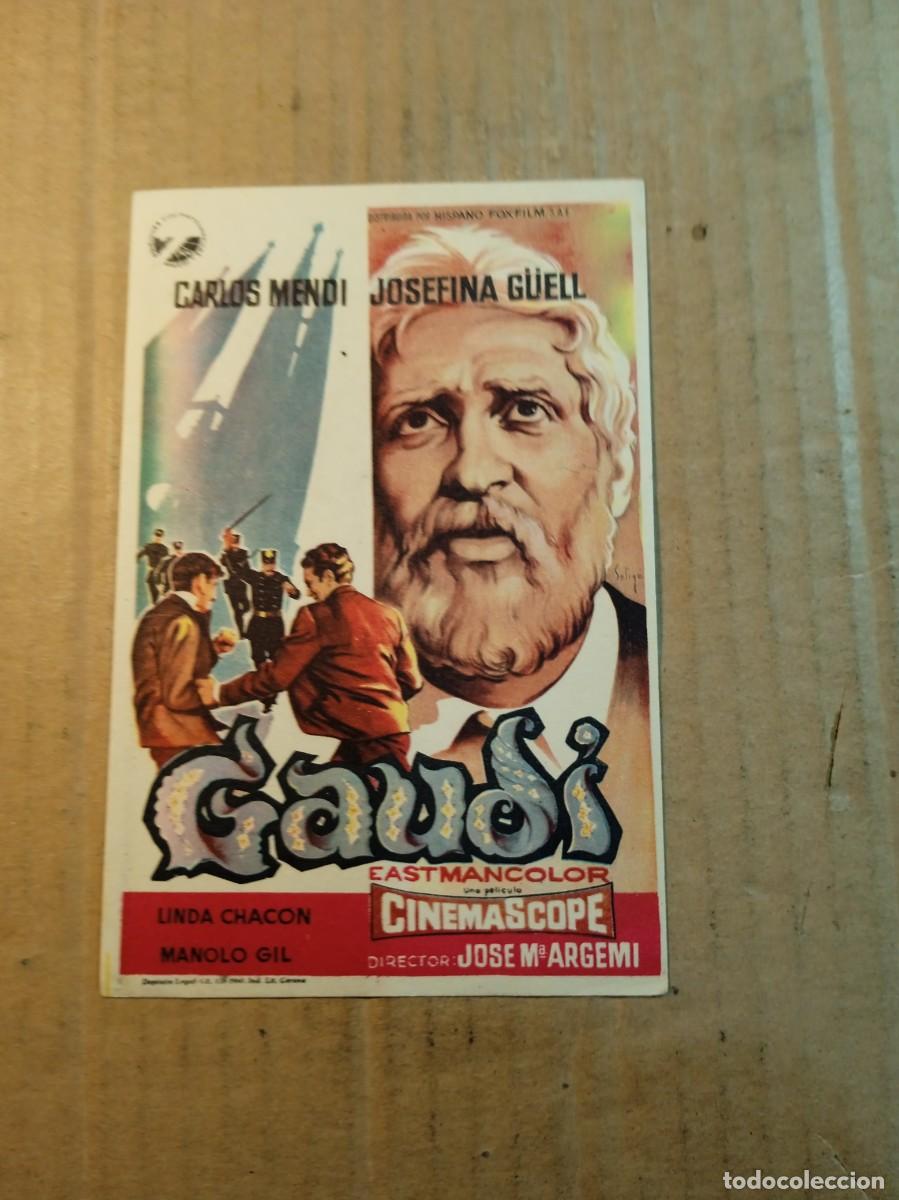 Cine: FOLLETO DE MANO SIN PUBLICIDAD GAUDI