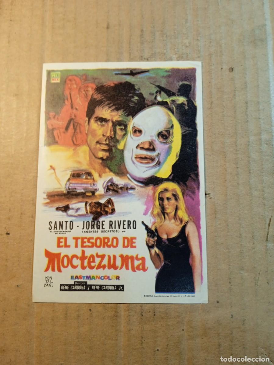Cine: FOLLETO DE MANO SIN PUBLICIDAD EL TESORO DE MOCTEZUMA