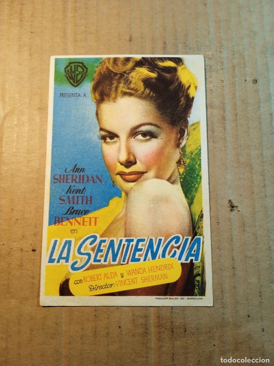 Cine: FOLLETO DE MANO SIN PUBLICIDAD LA SENTENCIA