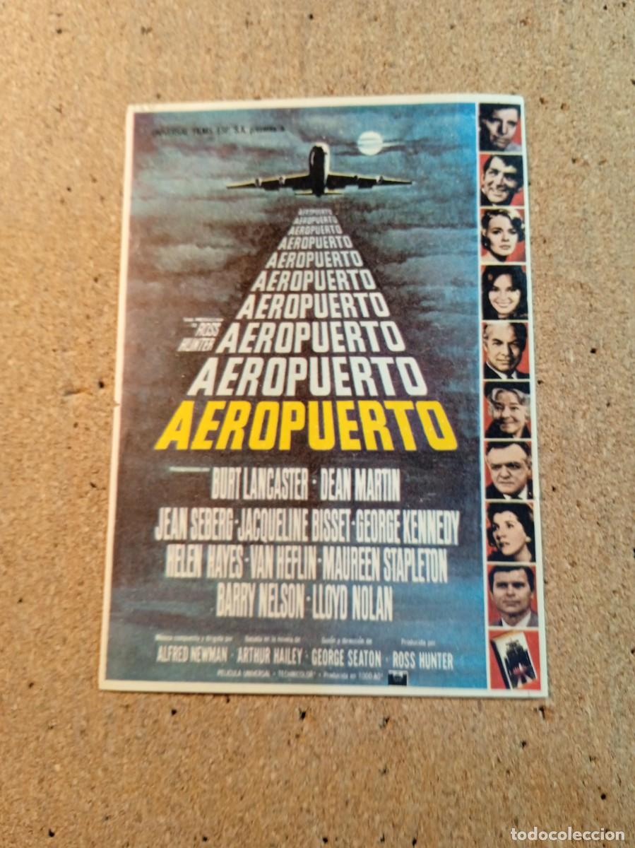 Cine: FOLLETO DE MANO SIN PUBLICIDAD AEROPUERTO