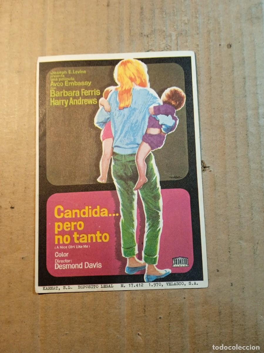 Cine: FOLLETO DE MANO SIN PUBLICIDAD CANDIDA... PERO NO TANTO