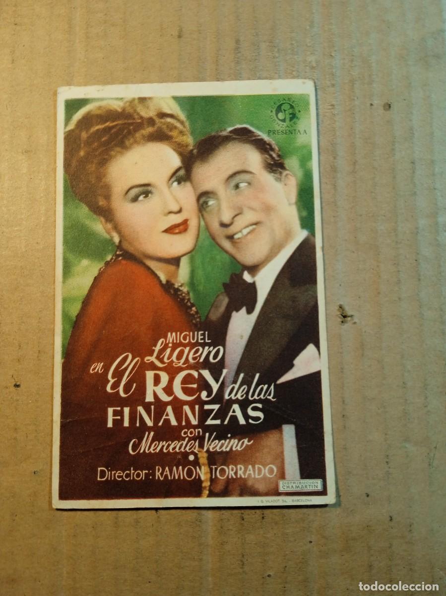 Cine: FOLLETO DE MANO SIN PUBLICIDAD EL REY DE LAS FINANZAS
