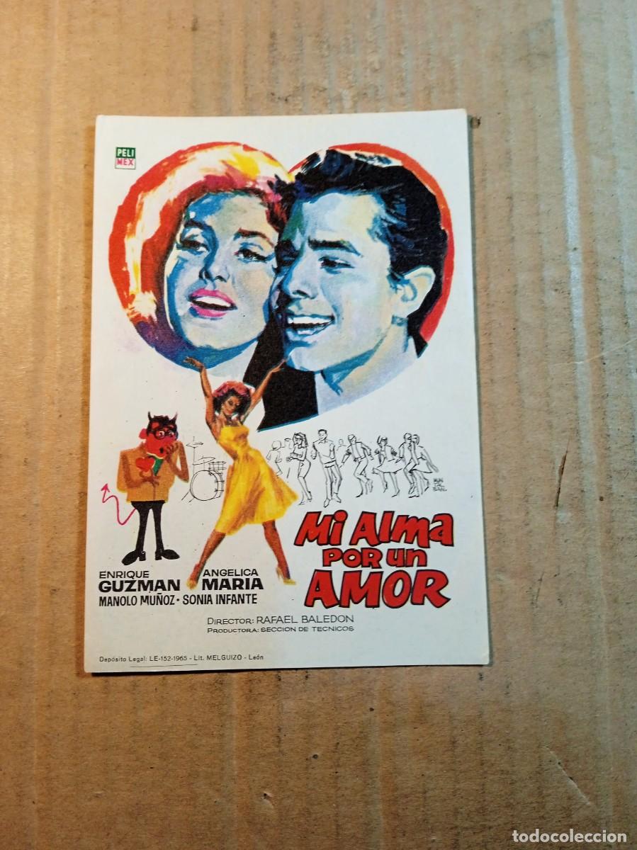 Cine: FOLLETO DE MANO SIN PUBLICIDAD MI ALMA POR UN AMOR