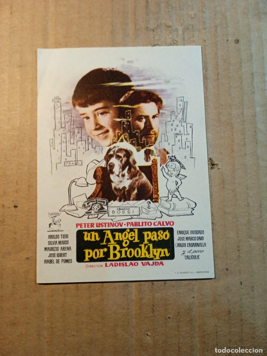 Cine: FOLLETO DE MANO SIN PUBLICIDAD UN ANGEL PASO POR BROOKLYN