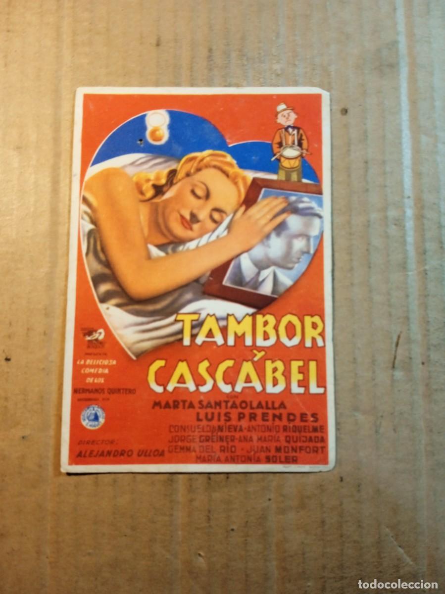 Cine: FOLLETO DE MANO SIN PUBLICIDAD TAMBOR Y CASCABEL