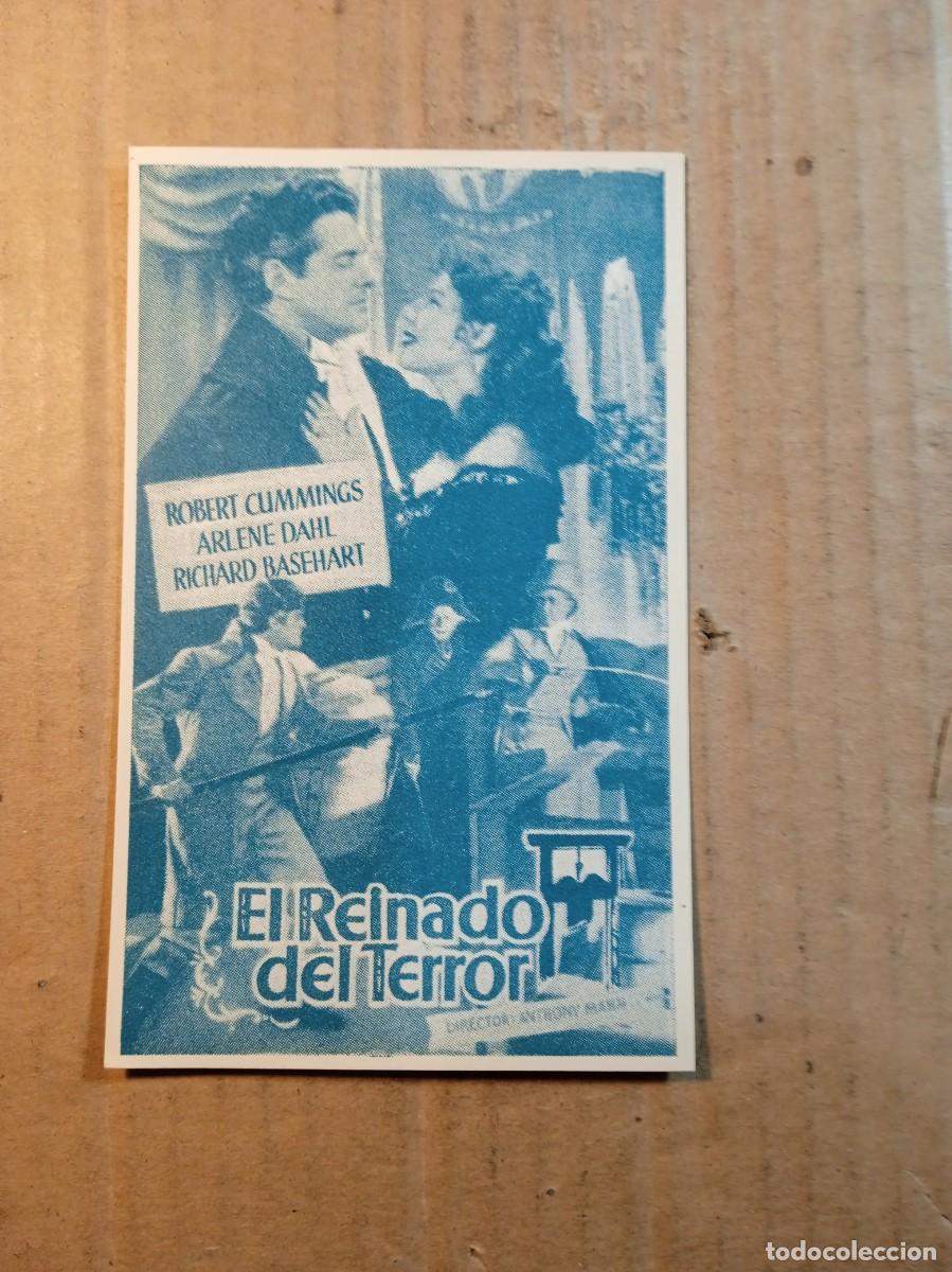 Cine: FOLLETO DE MANO SIN PUBLICIDAD EL REINADO DEL TERROR