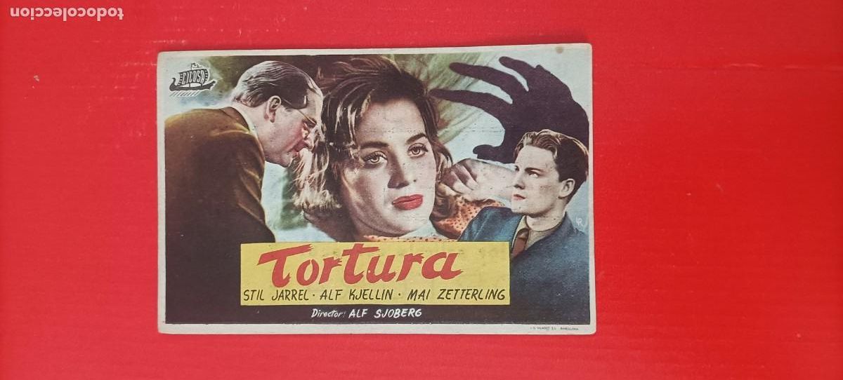 Cine: TORTURA. C/P. CINE IDEAL LARACHE MARRUECOS 1949. MAI ZETTERLING. EST&Aacute; NUEVO.