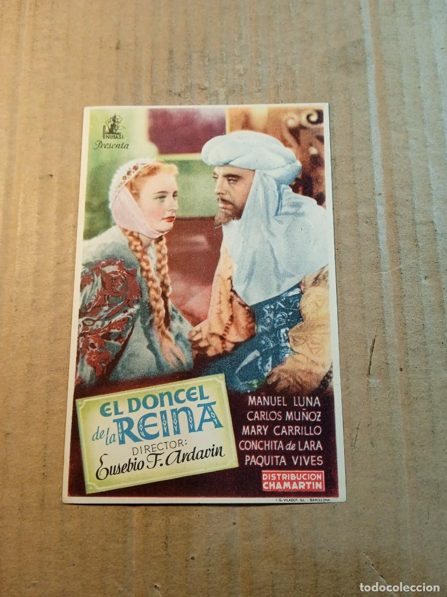 Cine: FOLLETO DE MANO SIN PUBLICIDAD EL DONCEL DE LA REINA