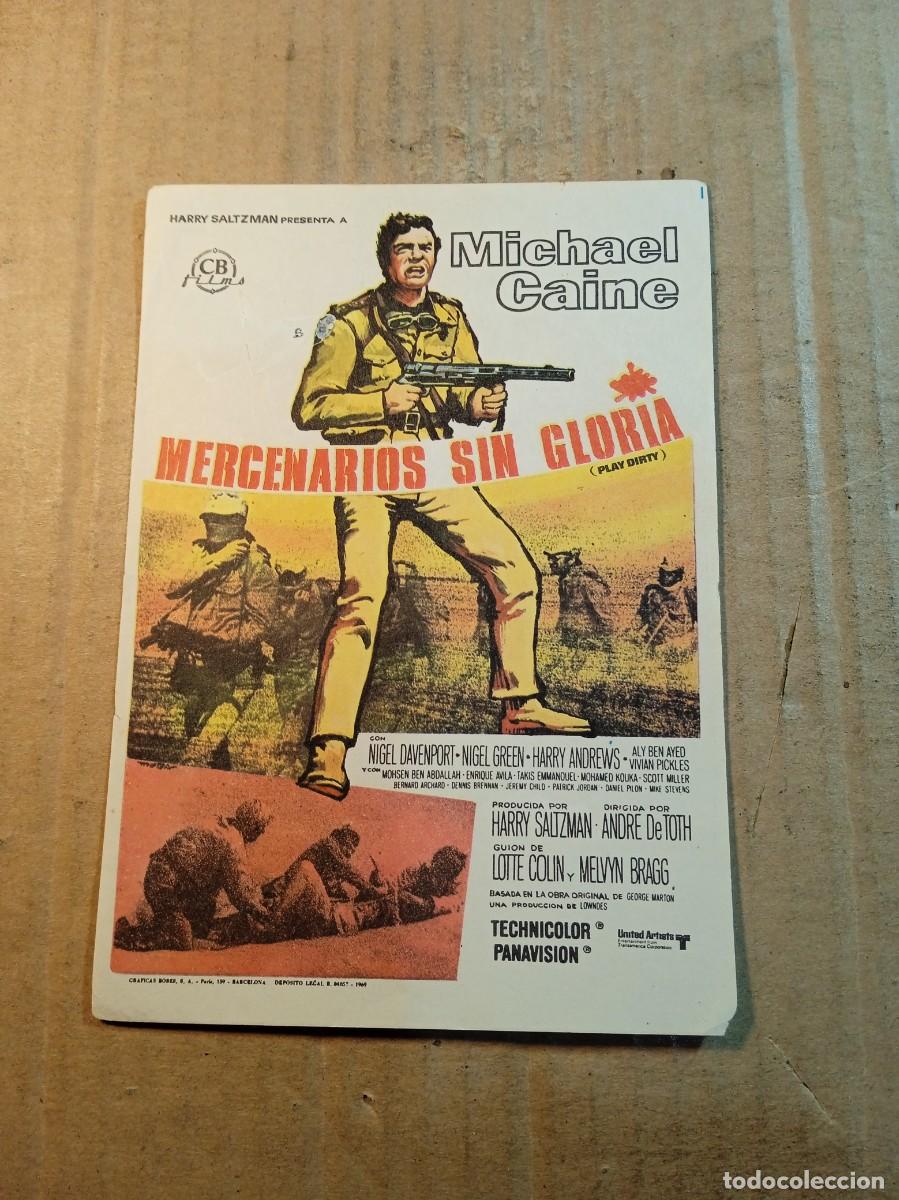 Cine: FOLLETO DE MANO SIN PUBLICIDAD MERCENARIOS SIN GLORIA