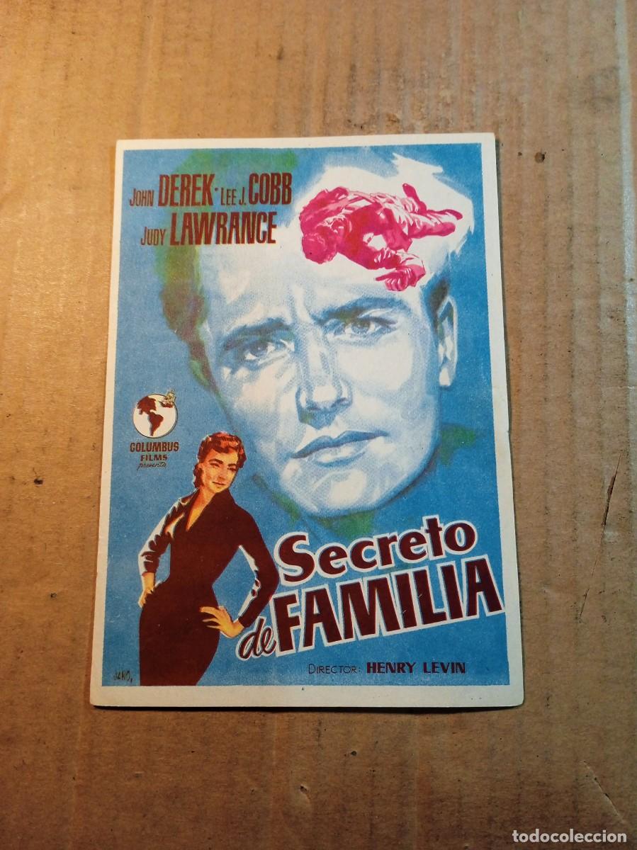 Cine: FOLLETO DE MANO SIN PUBLICIDAD SECRETO DE FAMILIA