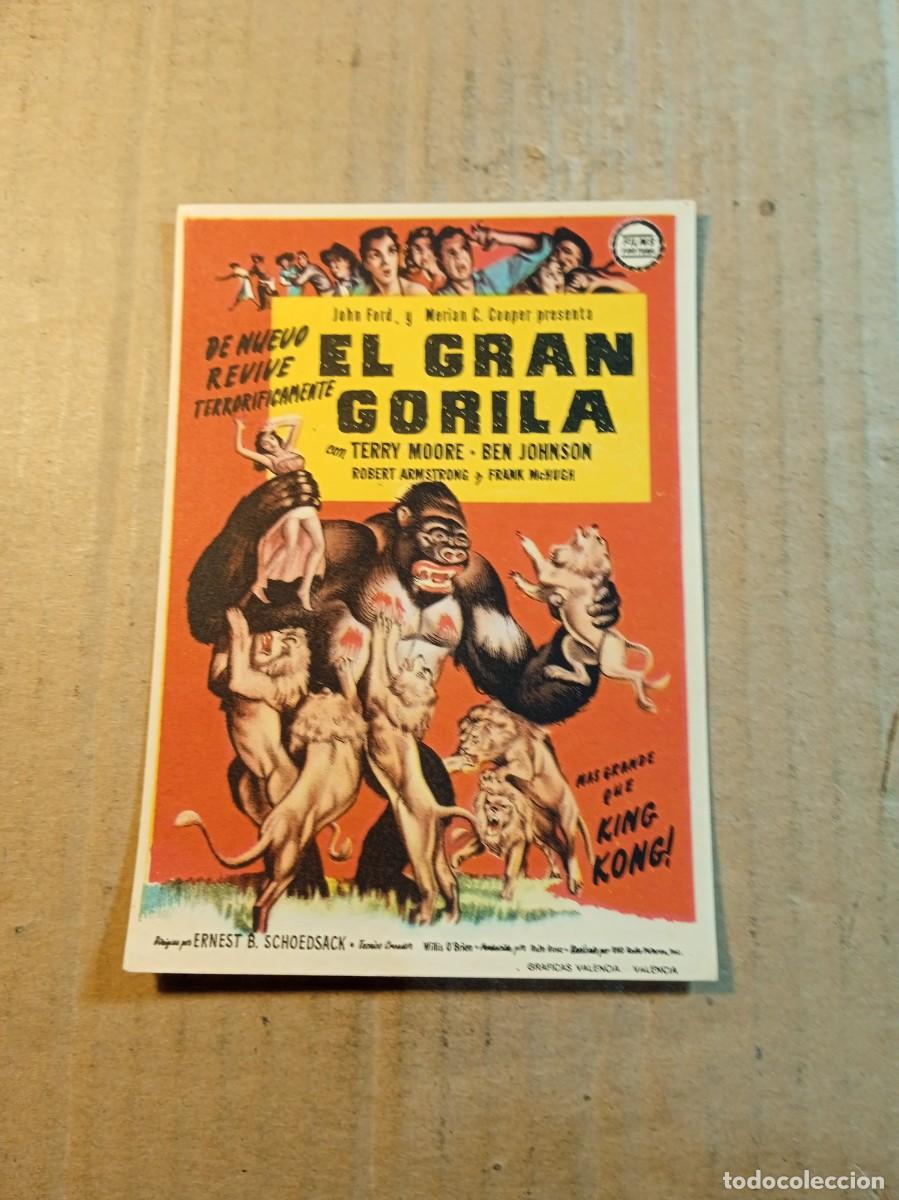 Cine: FOLLETO DE MANO SIN PUBLICIDAD EL GRAN GORILA