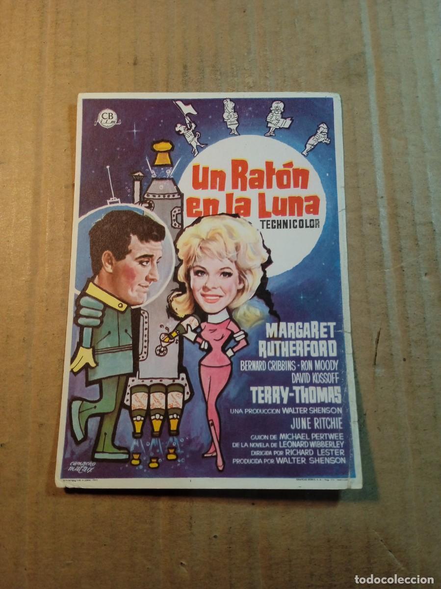 Cine: FOLLETO DE MANO SIN PUBLICIDAD UN RATON EN LA LUNA