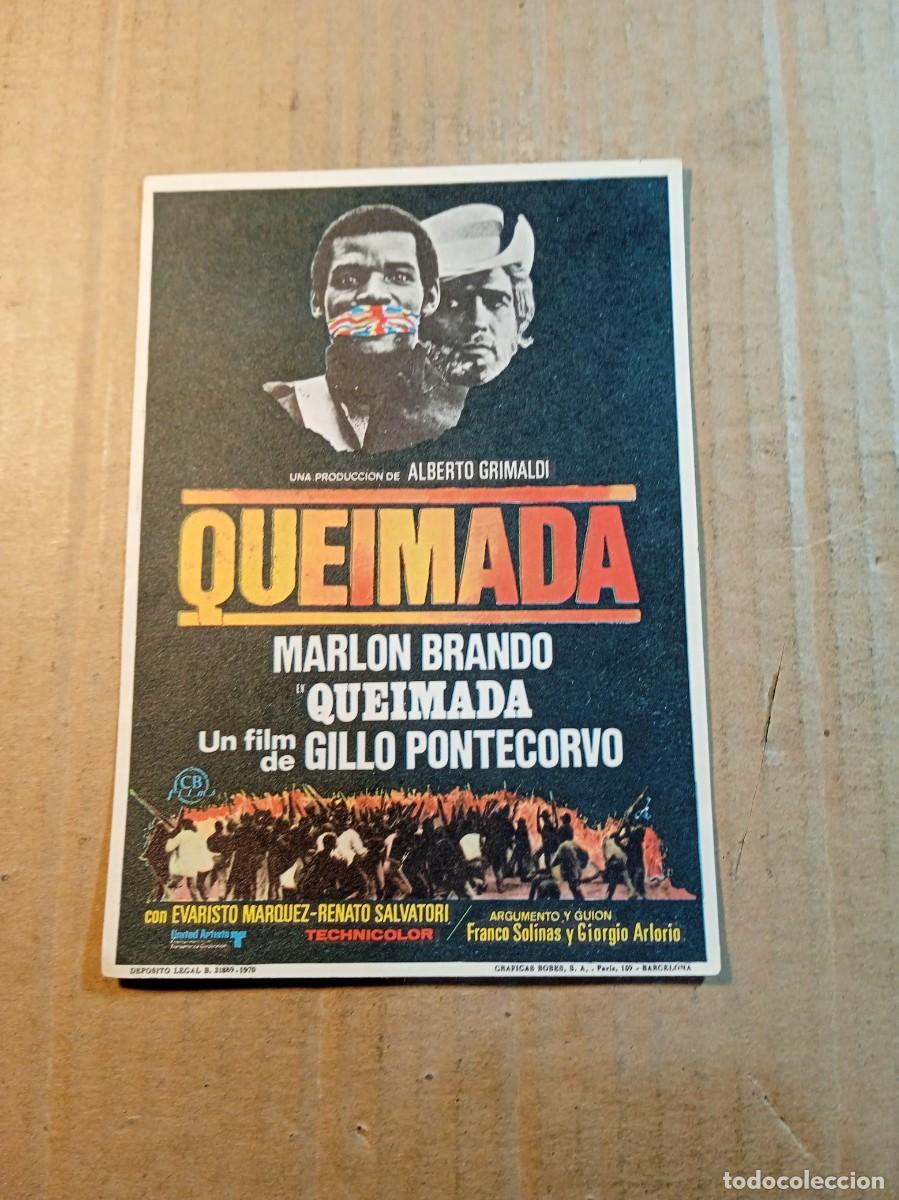 Cine: FOLLETO DE MANO SIN PUBLICIDAD QUEIMADA