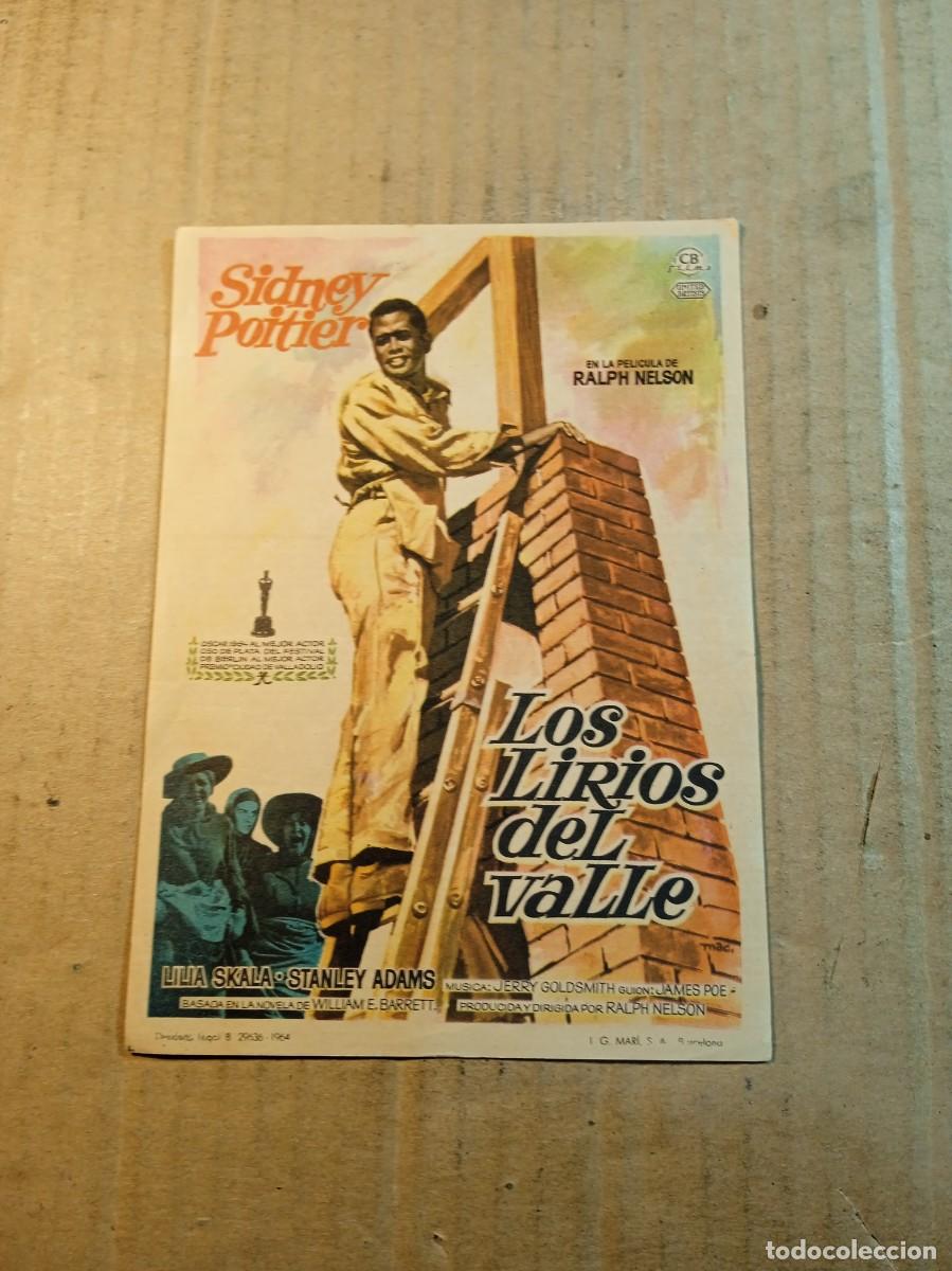 Cine: FOLLETO DE MANO SIN PUBLICIDAD LOS LIRIOS DEL VALLE