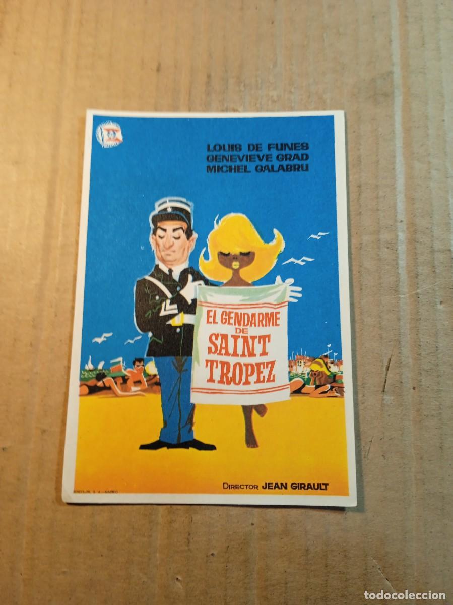 Cine: FOLLETO DE MANO SIN PUBLICIDAD EL GENDARME DE SAINT TROPEZ