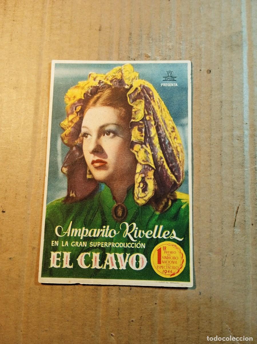 Cine: FOLLETO DE MANO SIN PUBLICIDAD EL CLAVO