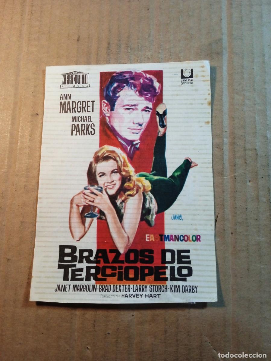Cine: FOLLETO DE MANO SIN PUBLICIDAD BRAZOS DE TERCIOPELO