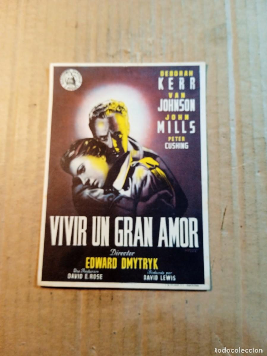 Cine: FOLLETO DE MANO SIN PUBLICIDAD VIVIR UN GRAN AMOR