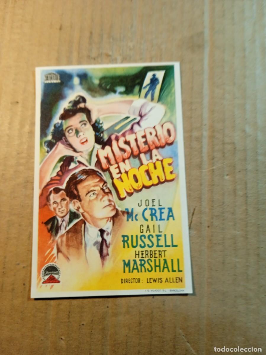 Cine: FOLLETO DE MANO SIN PUBLICIDAD MISTERIO EN LA NOCHE