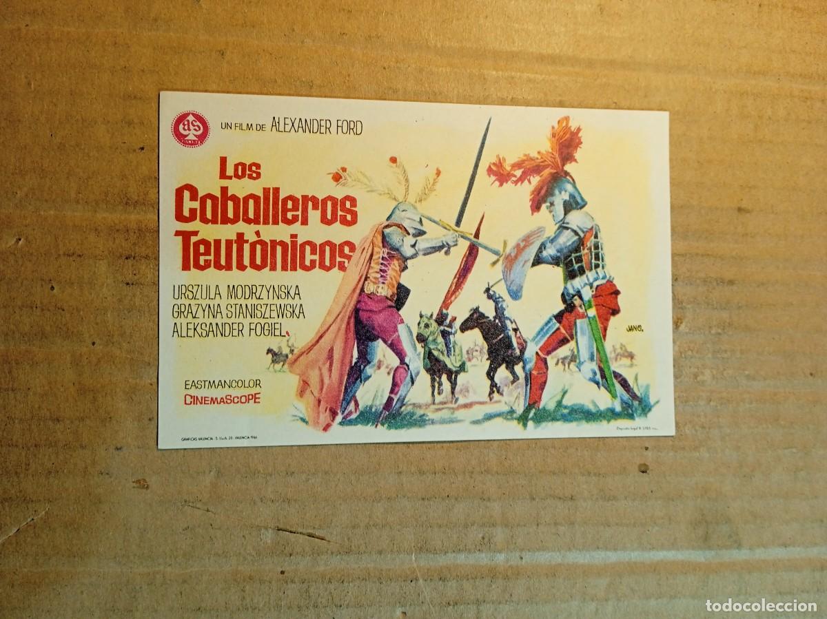 Cine: FOLLETO DE MANO SIN PUBLICIDAD LOS CABALLEROS TEUTONICOS