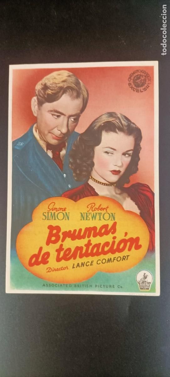 Cine: BRUMAS DE TENTACI&Oacute;N. C/P. CINE RIGAT CAMPROD&Oacute;N RIPOLL&Eacute;S 1949. EST&Aacute; NUEVO. SIMONE SIM&Oacute;N. ALBUN