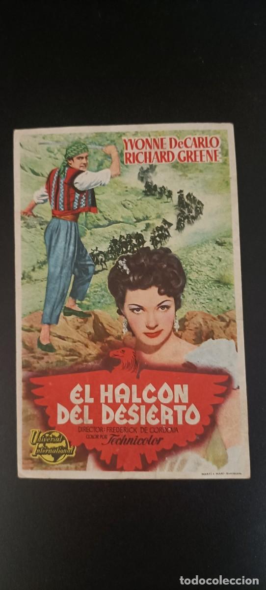 Cine: EL HALC&Oacute;N DEL DESIERTO. YVONNE DE CARLO, ROCK HUDSON, RICHARD GREENE. S/P.