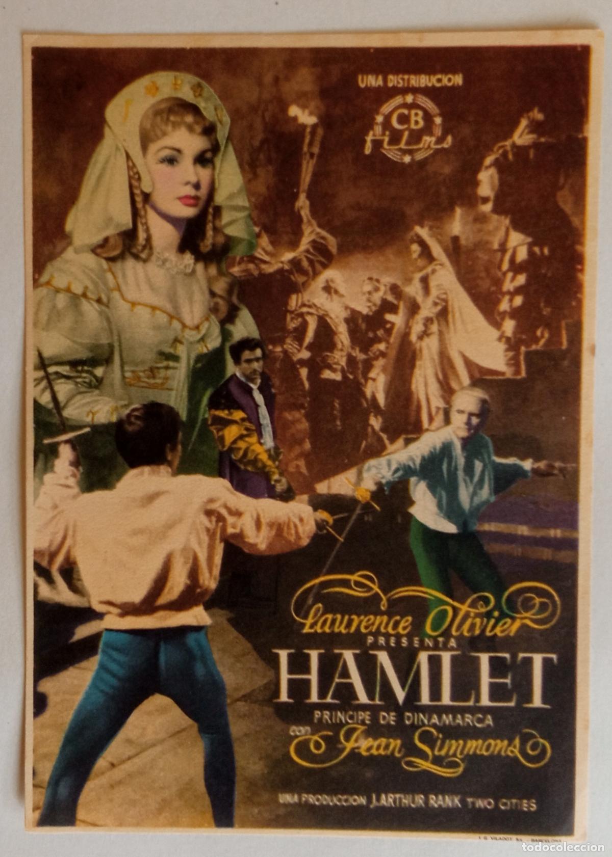 Cine: PROGRAMA DE CINE. LAURENCE OLIVIER. HAMLET