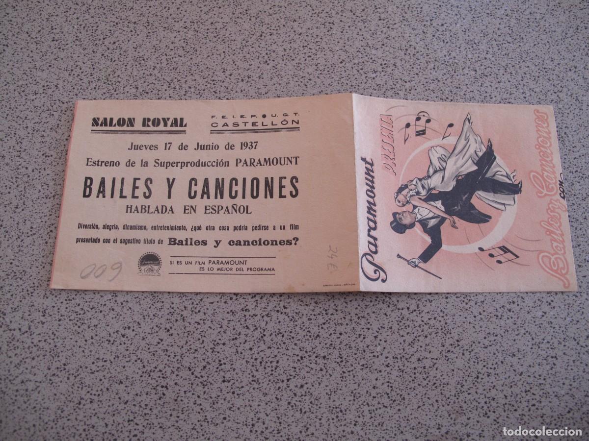 Cine: PROGRAMA DE MANO ORIGINAL EL DE LA FOTO