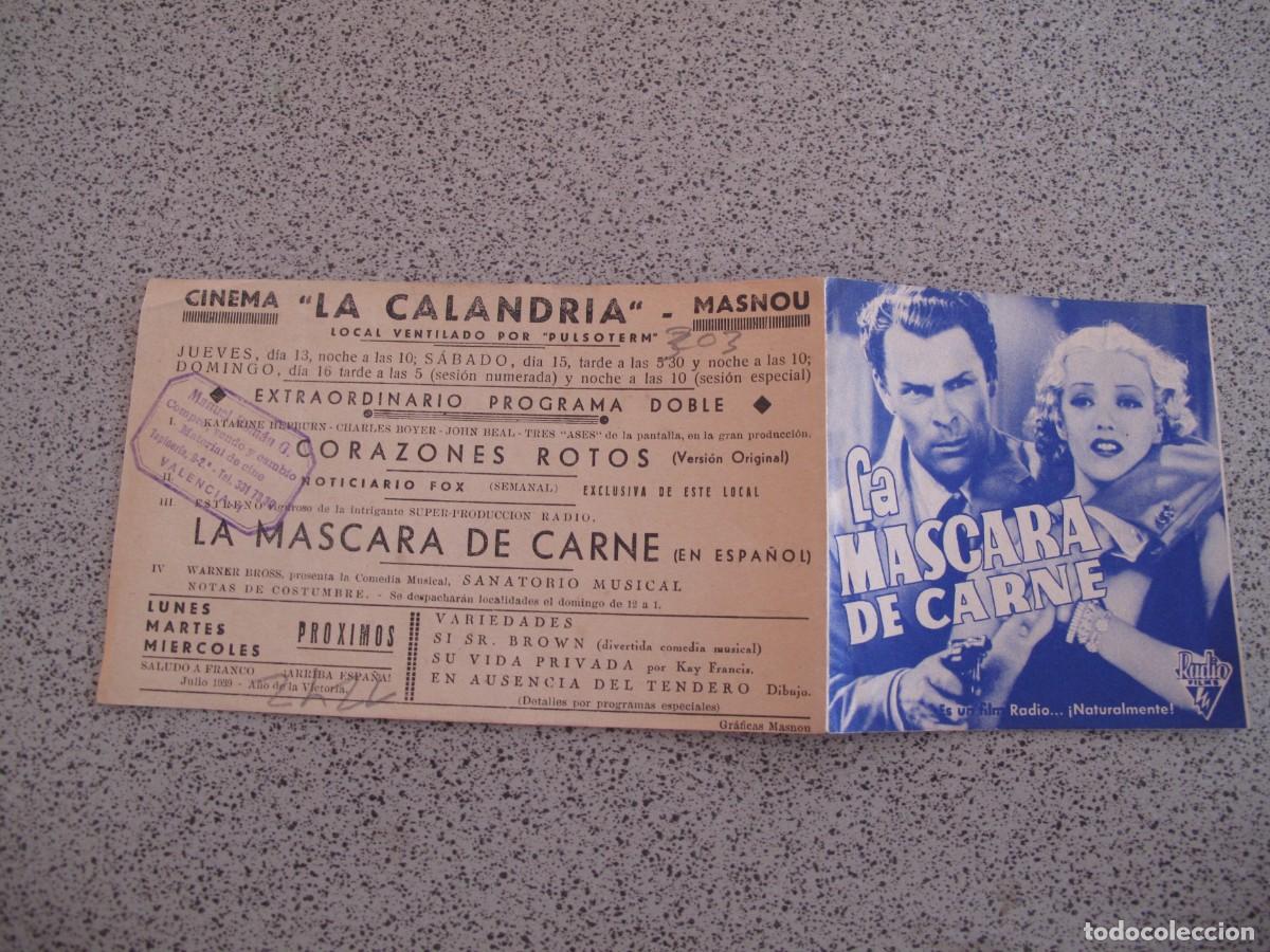 Cine: PROGRAMA DE MANO ORIGINAL EL DE LA FOTO