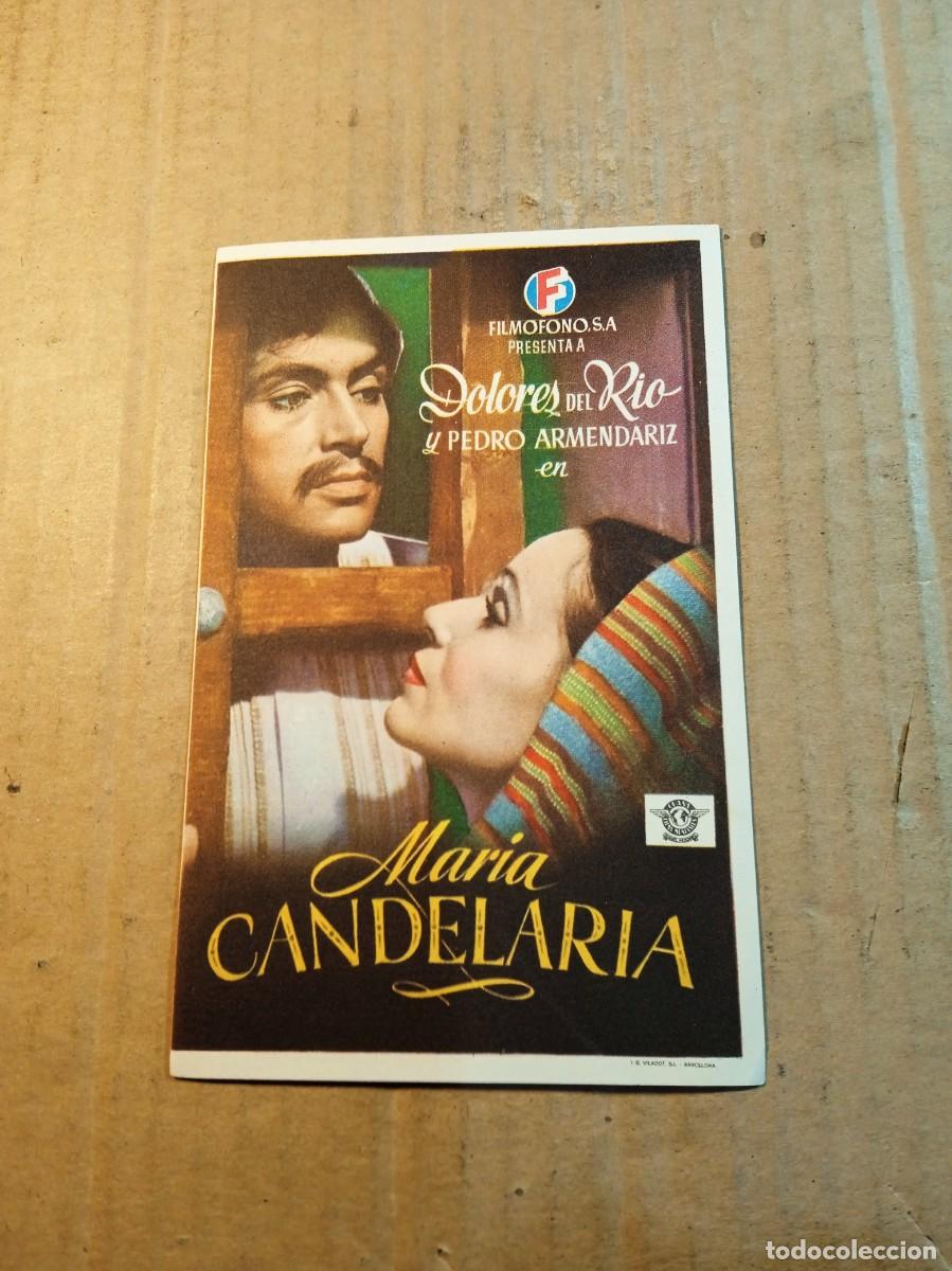 Cine: FOLLETO DE MANO SIN PUBLICIDAD MARIA CANDELARIA