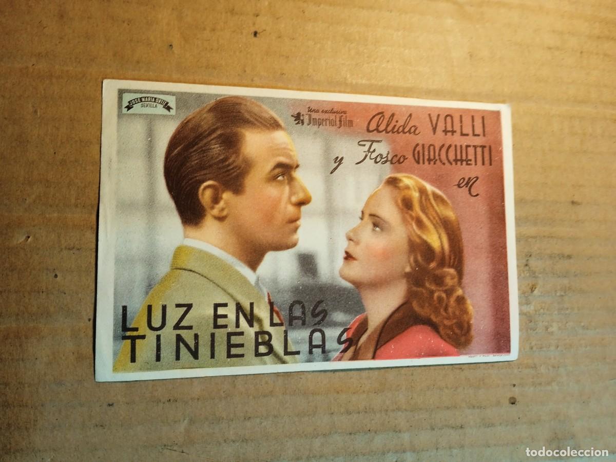 Cine: FOLLETO DE MANO SIN PUBLICIDAD LUZ EN LAS TINIEBLAS