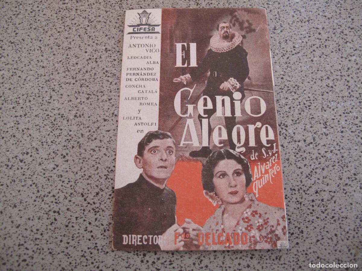 Folhetos de m&atilde;o de filmes antigos de cinema: PROGRAMA DE MANO ORIGINAL EL DE LA FOTO