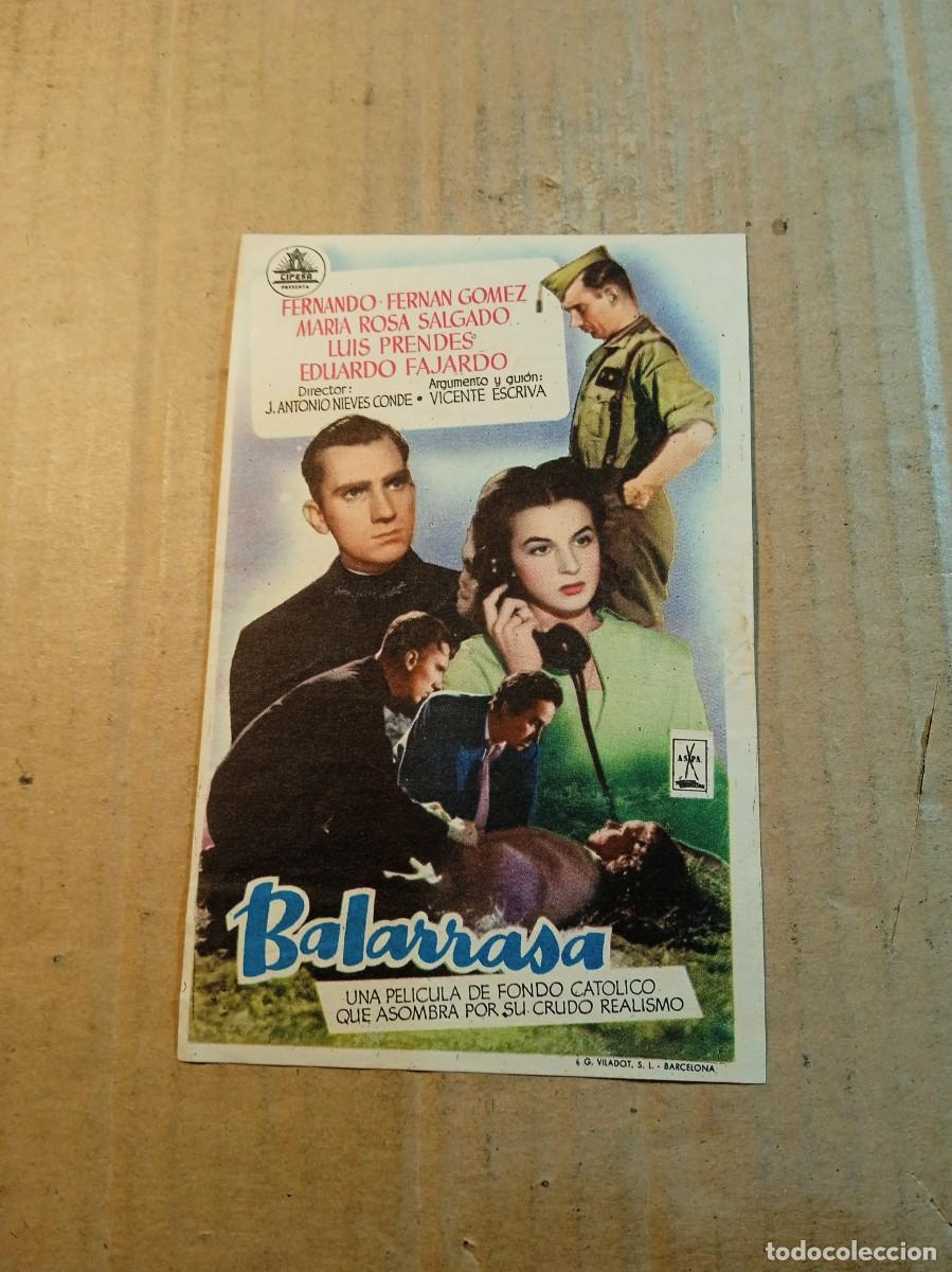 Cine: FOLLETO DE MANO SIN PUBLICIDAD BALARRASA