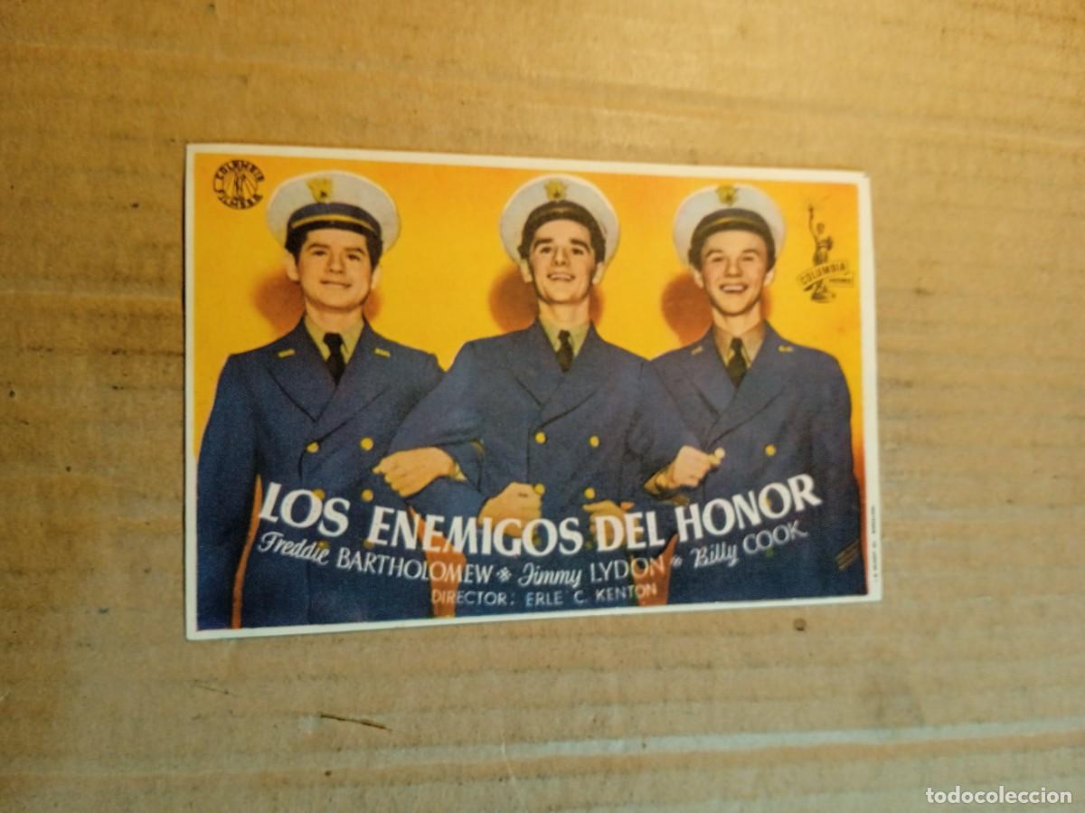 Cine: FOLLETO DE MANO SIN PUBLICIDAD LOS ENEMIGOS DEL HONOR