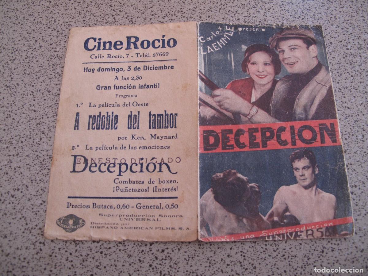 Cine: PROGRAMA DE MANO ORIGINAL EL DE LA FOTO