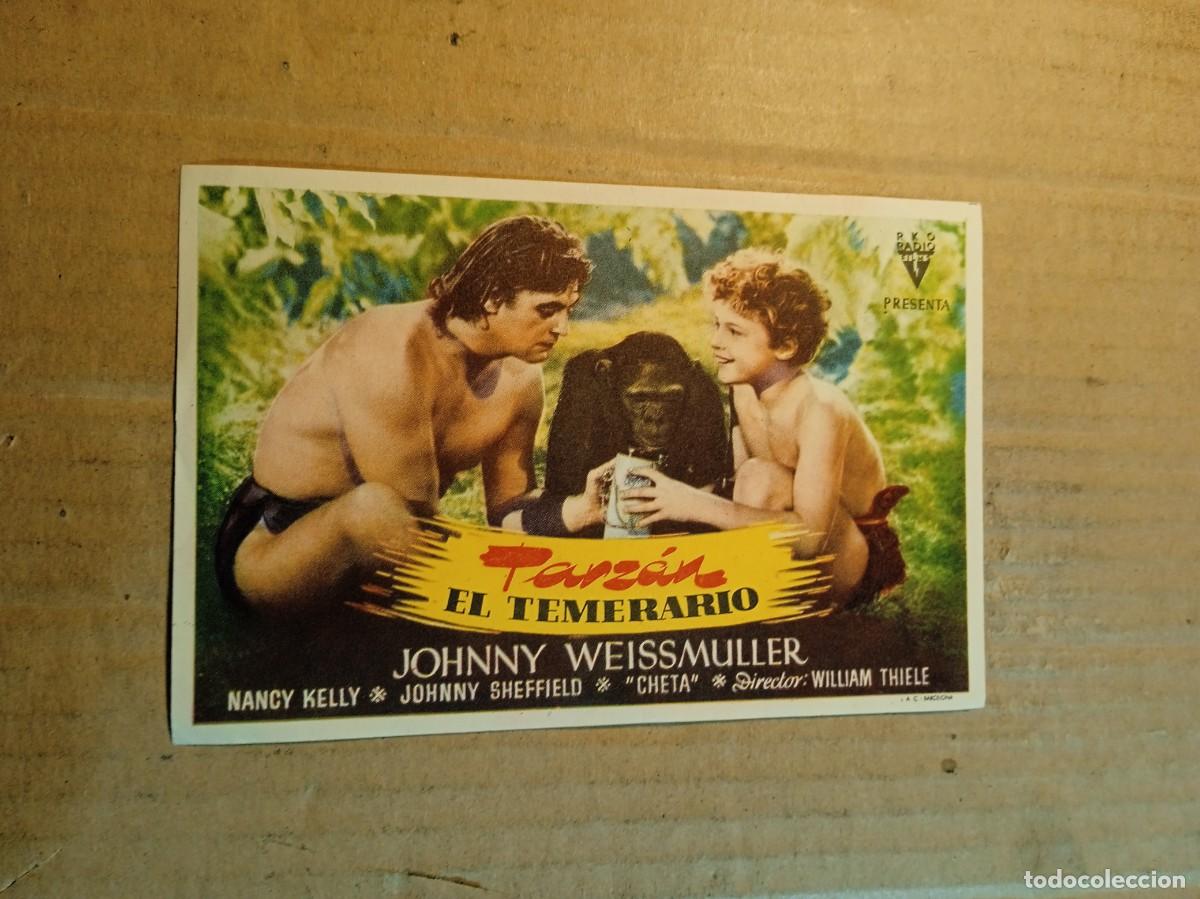 Cine: FOLLETO DE MANO SIN PUBLICIDAD TARZAN EL TEMERARIO