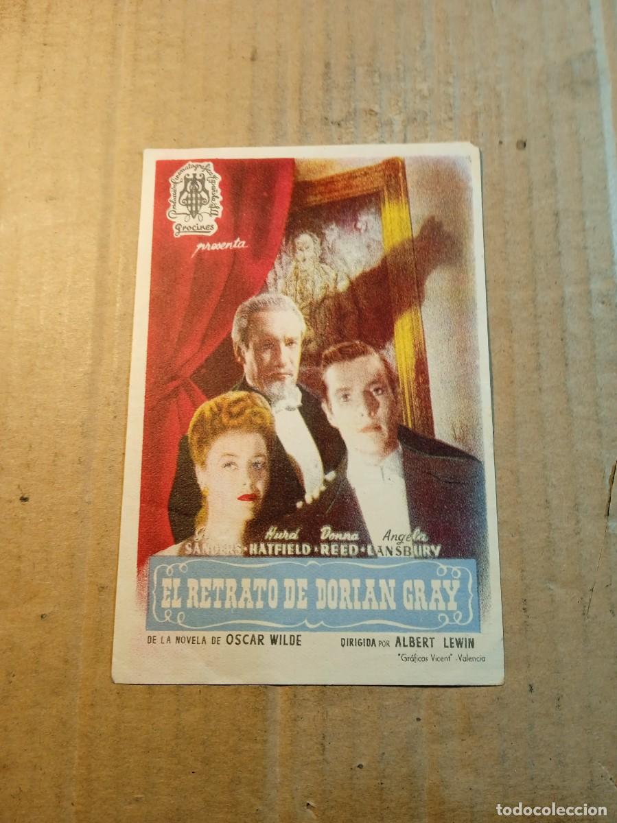 Cine: FOLLETO DE MANO SIN PUBLICIDAD EL RETRATO DE DORIAN GRAY