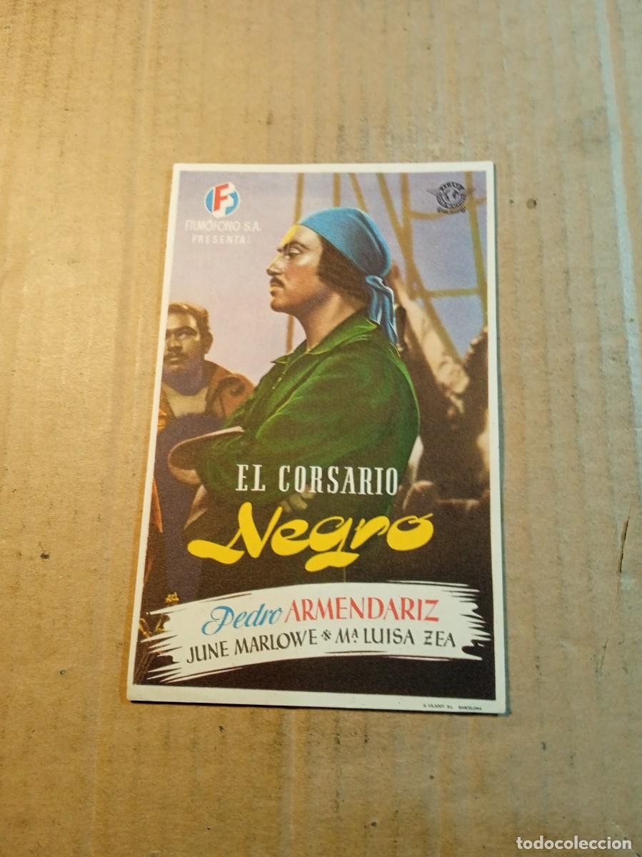 Cine: FOLLETO DE MANO SIN PUBLICIDAD EL CORSARIO NEGRO