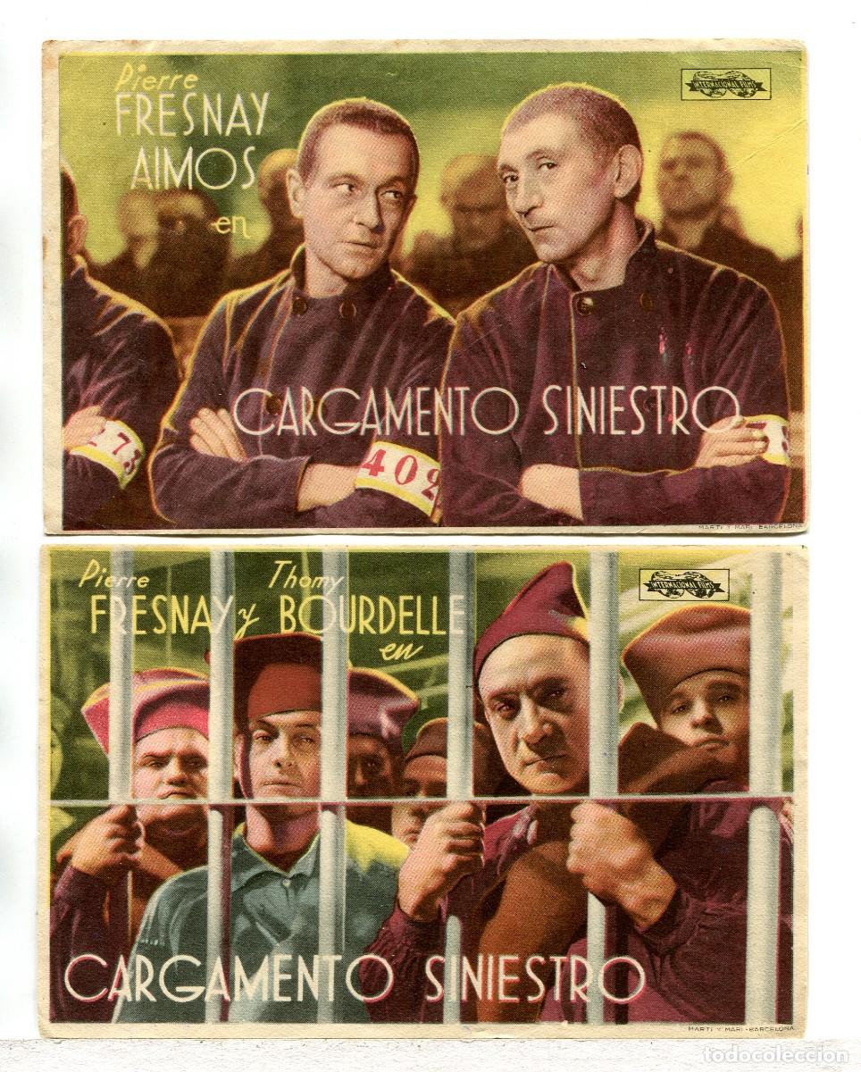 Cine: CARGAMENTO SINIESTRO, con Pierre Fresnay Aimos.