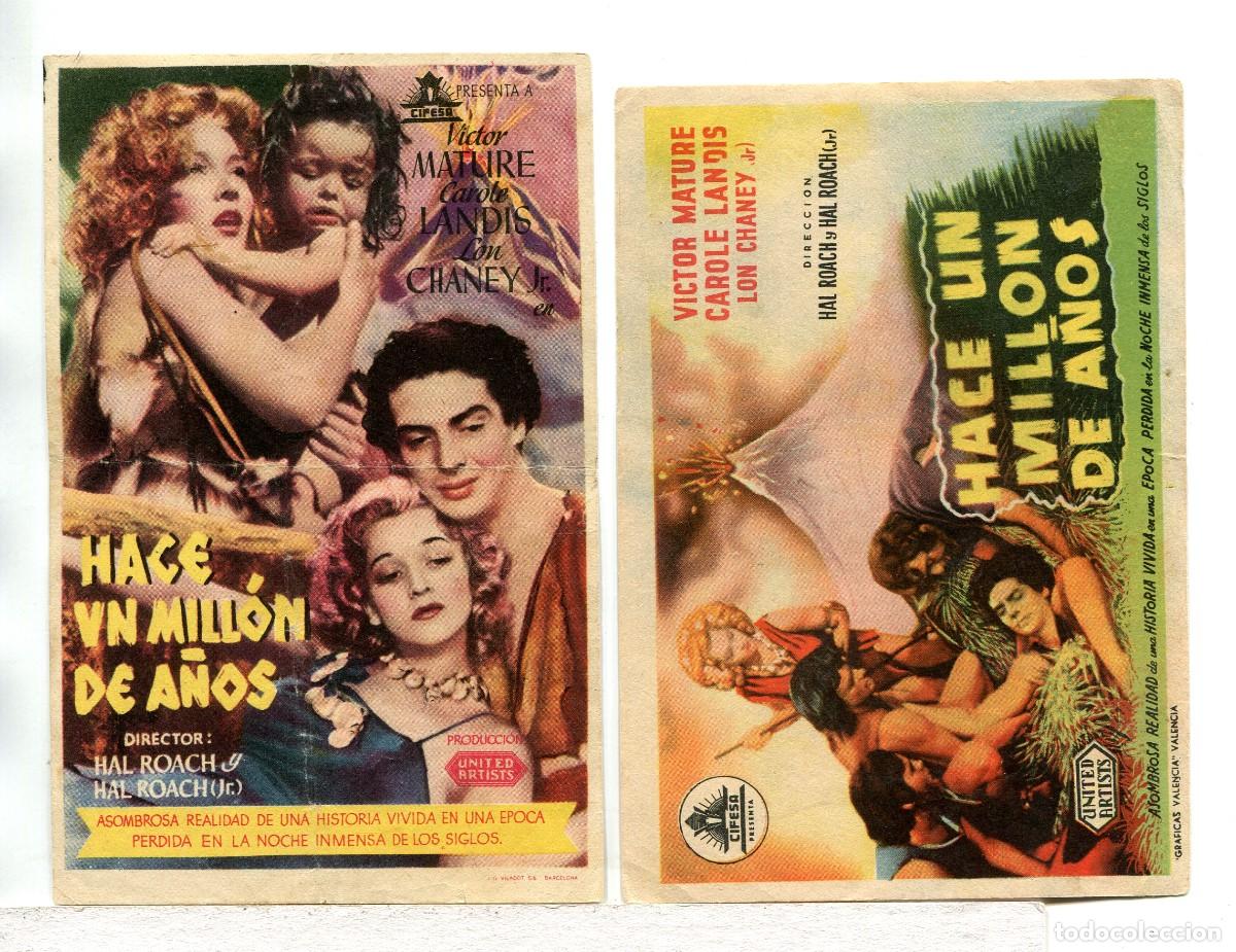 Cine: HACE UN MILL&Oacute;N DE A&Ntilde;OS, con Victor Mature.