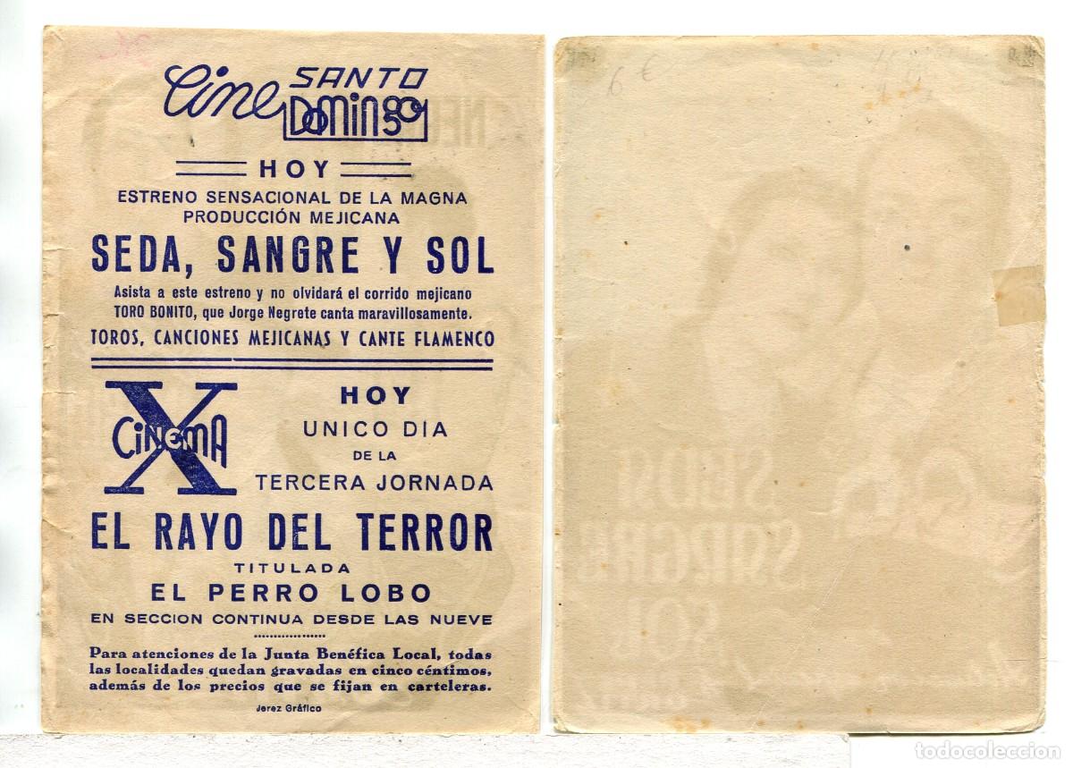 Cine: SEDA SANGRE Y SOL, con Jorge Negrete. - Foto 2