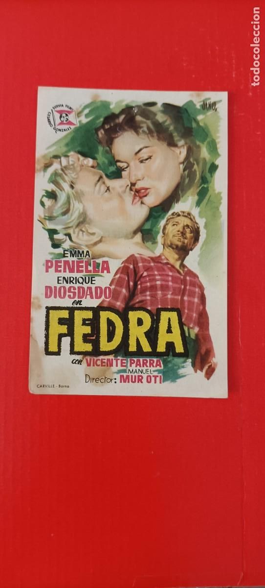 Cine: FEDRA. C/P. CINE GOYA TANGER 1958. MARRUECOS. EMMA PENELLA, ENRIQUE DIOSDADO.