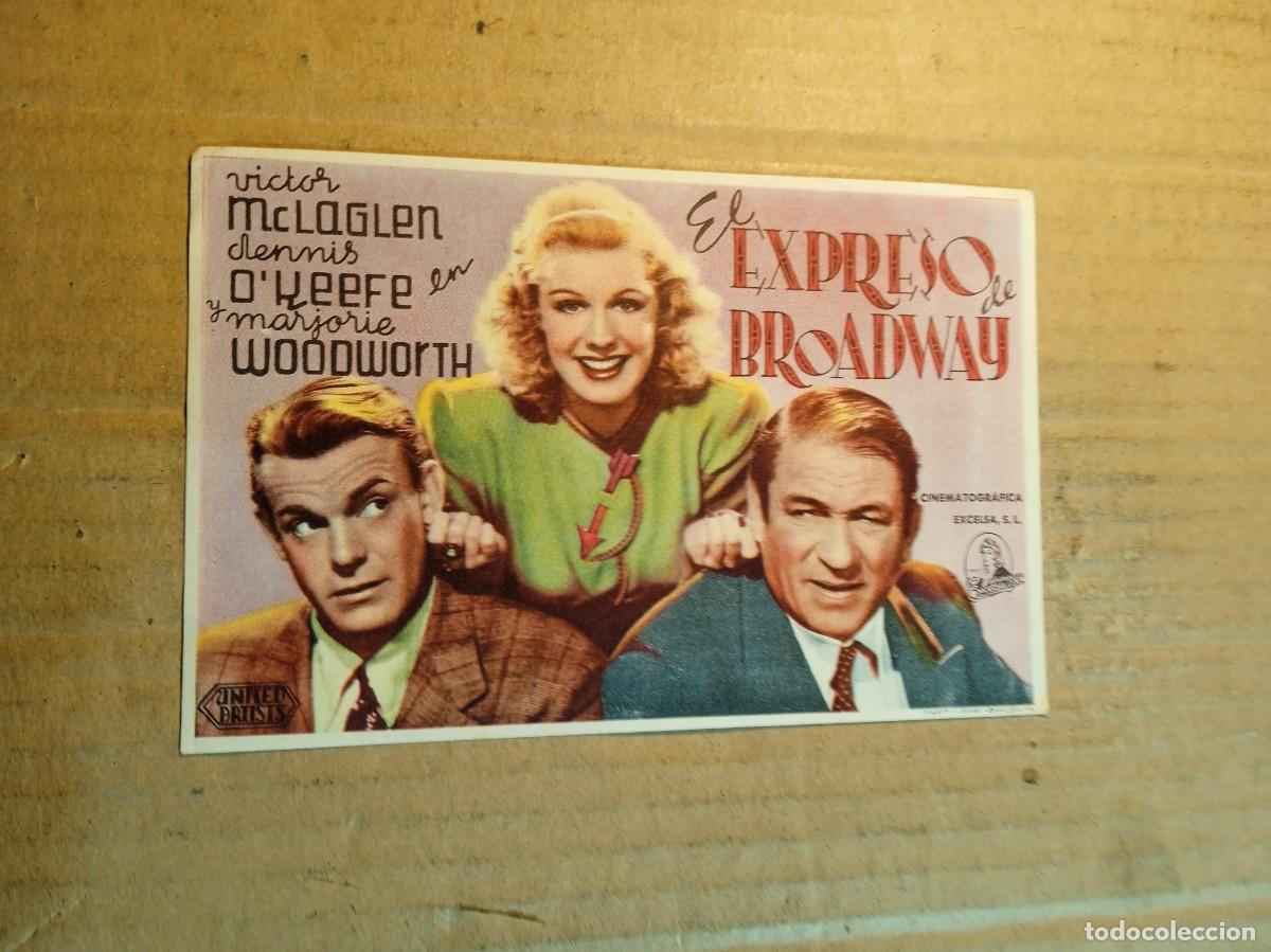 Cine: FOLLETO DE MANO SIN PUBLICIDAD EL EXPRESO DE BROADWAY