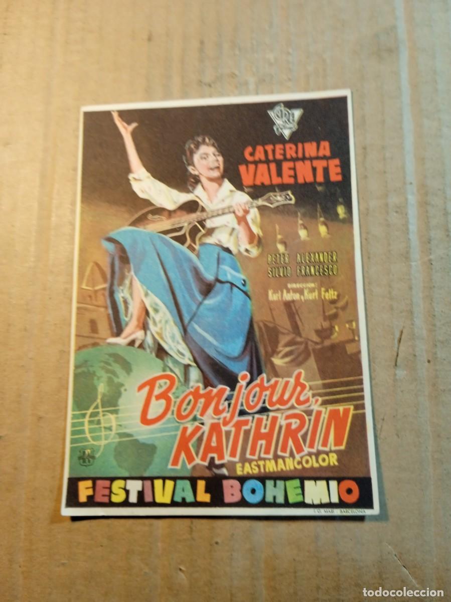Cine: FOLLETO DE MANO SIN PUBLICIDAD BONJOUR KATHRIN