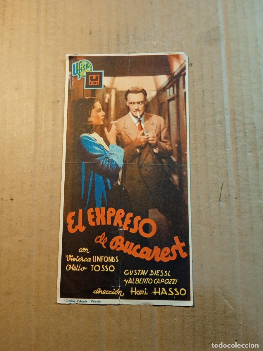 Cine: FOLLETO DE MANO SIN PUBLICIDAD EL EXPRERSO DE BUCAREST