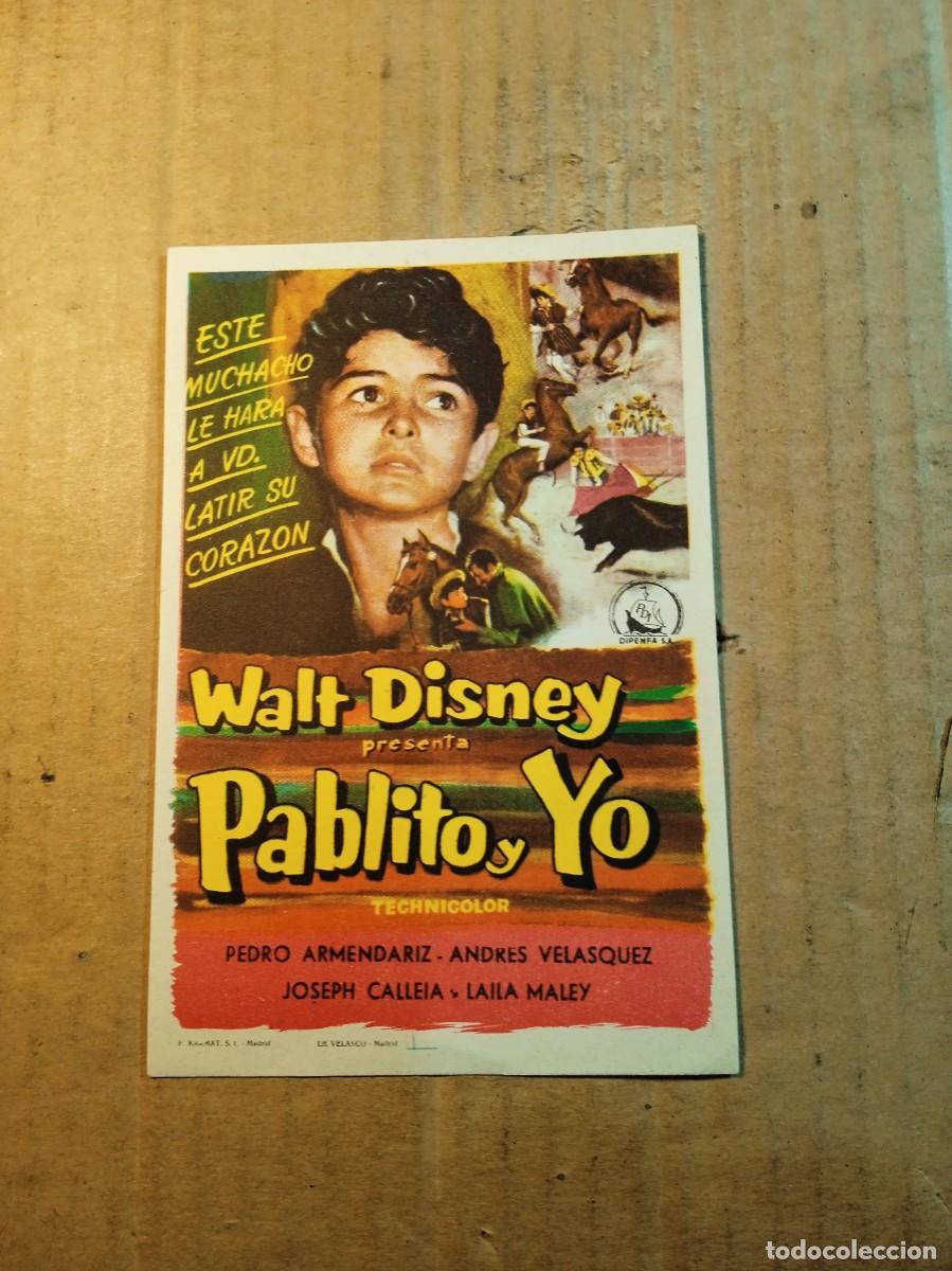 Cine: FOLLETO DE MANO SIN PUBLICIDAD PABLITO Y YO