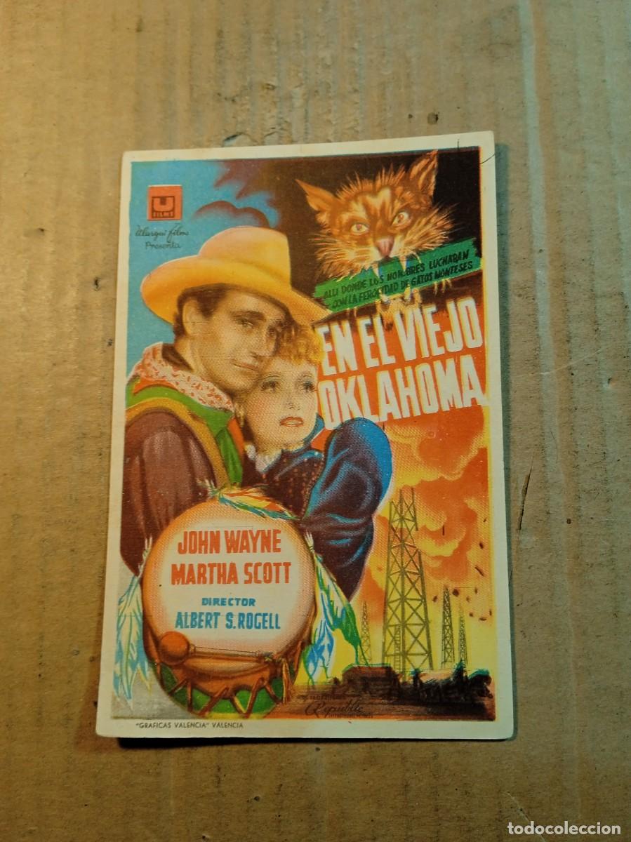 Cine: FOLLETO DE MANO SIN PUBLICIDAD EN EL VIEJO OKLAHOMA